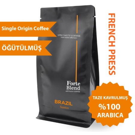 Forte Blend Brazil Santos Kahve 250 GR - French Press için öğütülmüş