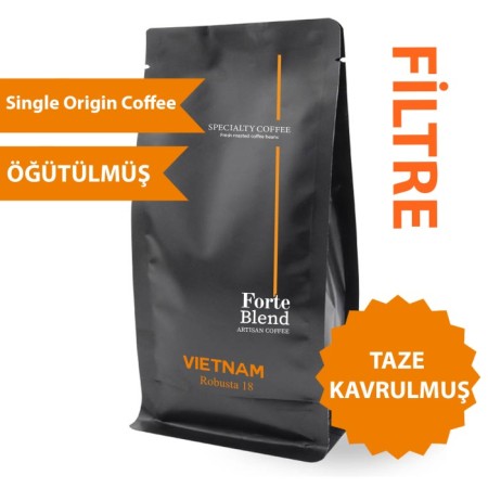 Forte Blend Vietnam Robusta 18 Kahve 250 GR - Filtre Kahve Makinası için öğütülmüş
