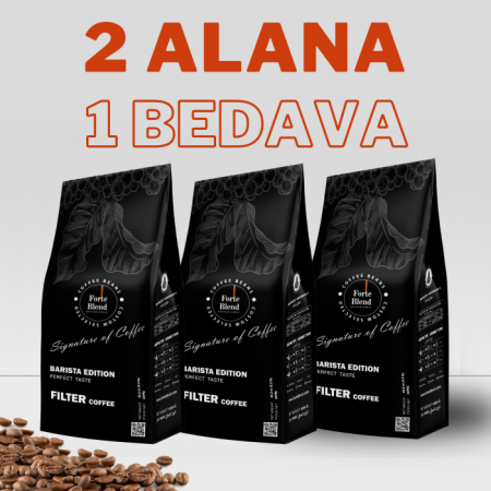 2 ALANA 1 HEDİYE -  Filter Coffee 1000gr x 3 Adet